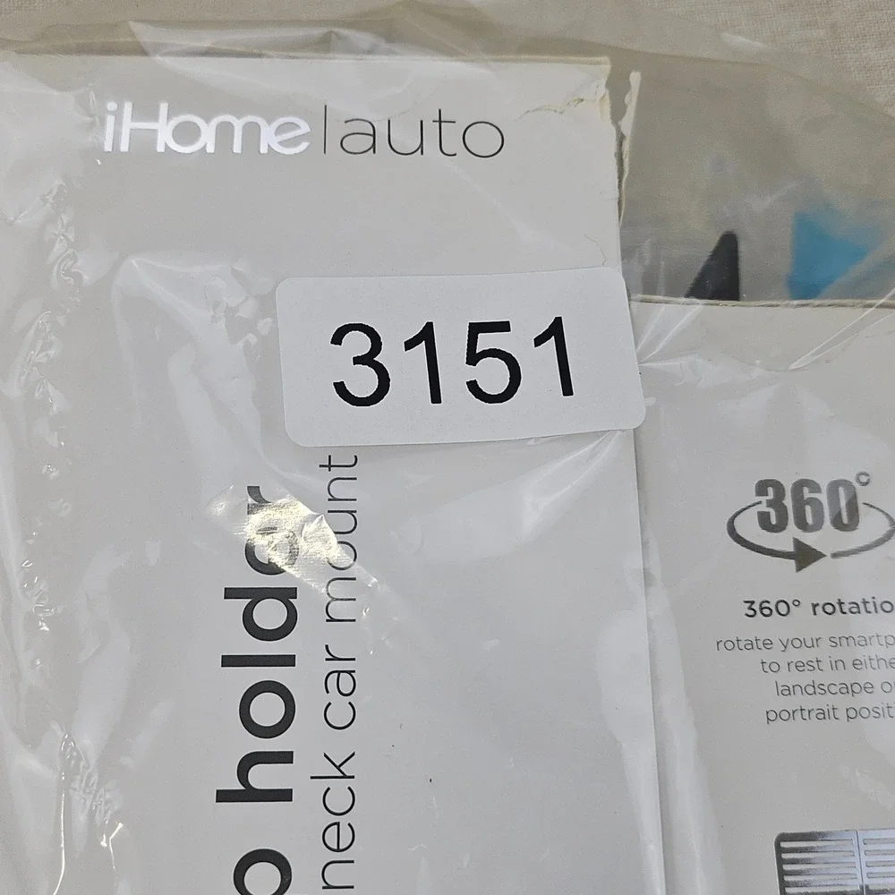 iHome‎ Auto Cup Holder Gooseneck Car Mount & Air Vent Clip Mount Universal Fit